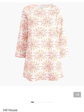 Hill House Orange Shells  Medallion Shift Dress